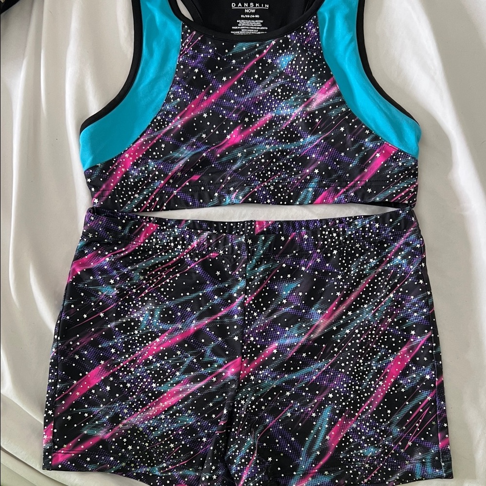 Danskin Multicolor Galaxy Sports Set